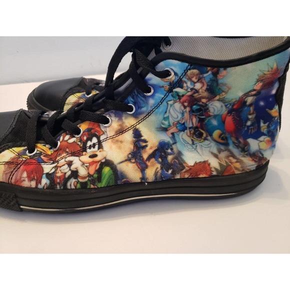 Mens High Top Sneakers Kingdom Hearts 2 Print Design Size 11 - Picture 6 of 8